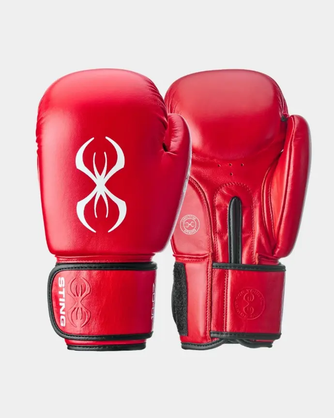 Sting Competition Approved Boxing Gloves Red