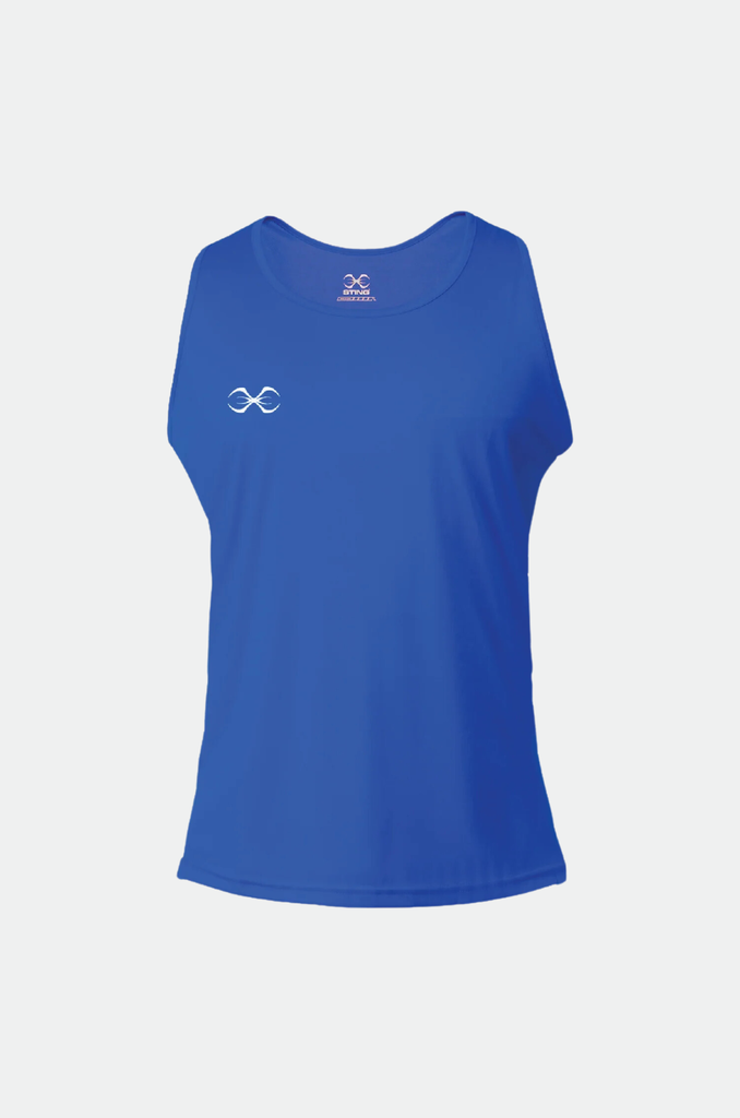 Junior Unisex Mettle Singlets Blue