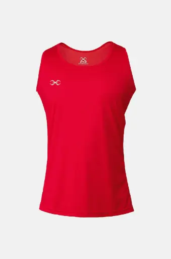 Junior Unisex Mettle Singlets Red